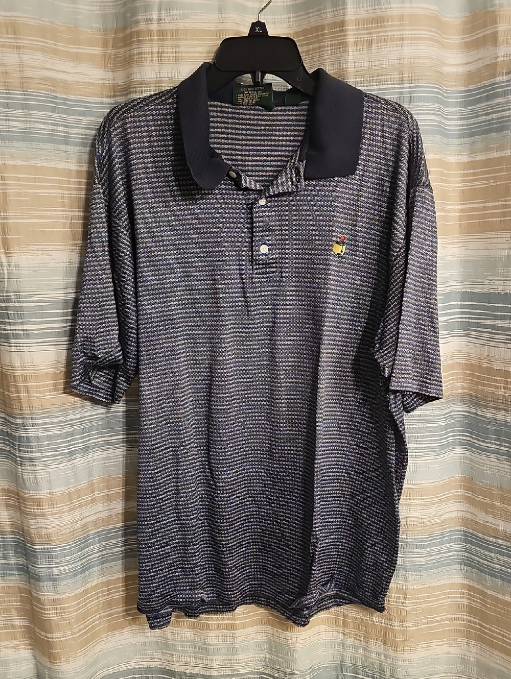 Amen Corner-Masters-Golf Tournament Vintage Stripe Mercerized Cotton Polo Shirt